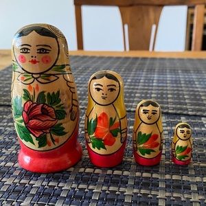 vintage stacked dolls